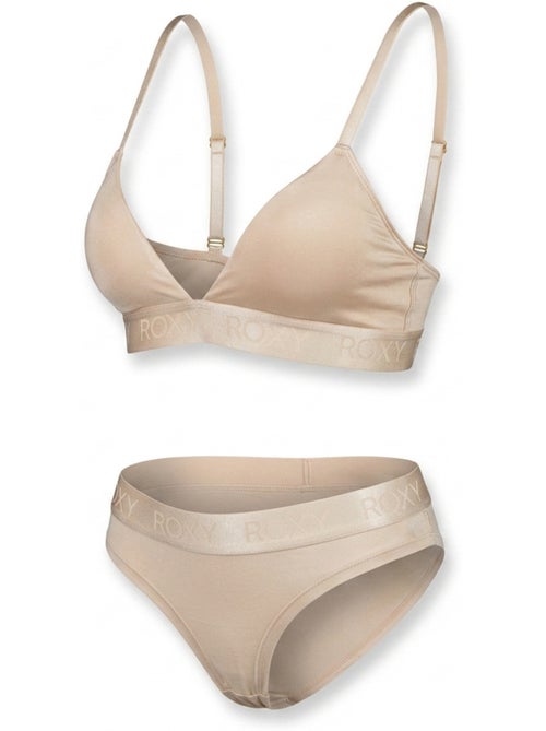ROXY Ensemble Bralette Triangle Culotte Femme Modal Licence Officielle - Kiabi ROXY Ensemble Bralette Triangle Culotte Femme Modal Licence Officielle - Kiabi