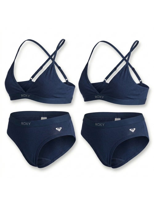 ROXY Lot 2 Ensembles Fille Brassière Culotte Coton Licence Officielle - Kiabi ROXY Lot 2 Ensembles Fille Brassière Culotte Coton Licence Officielle - Kiabi