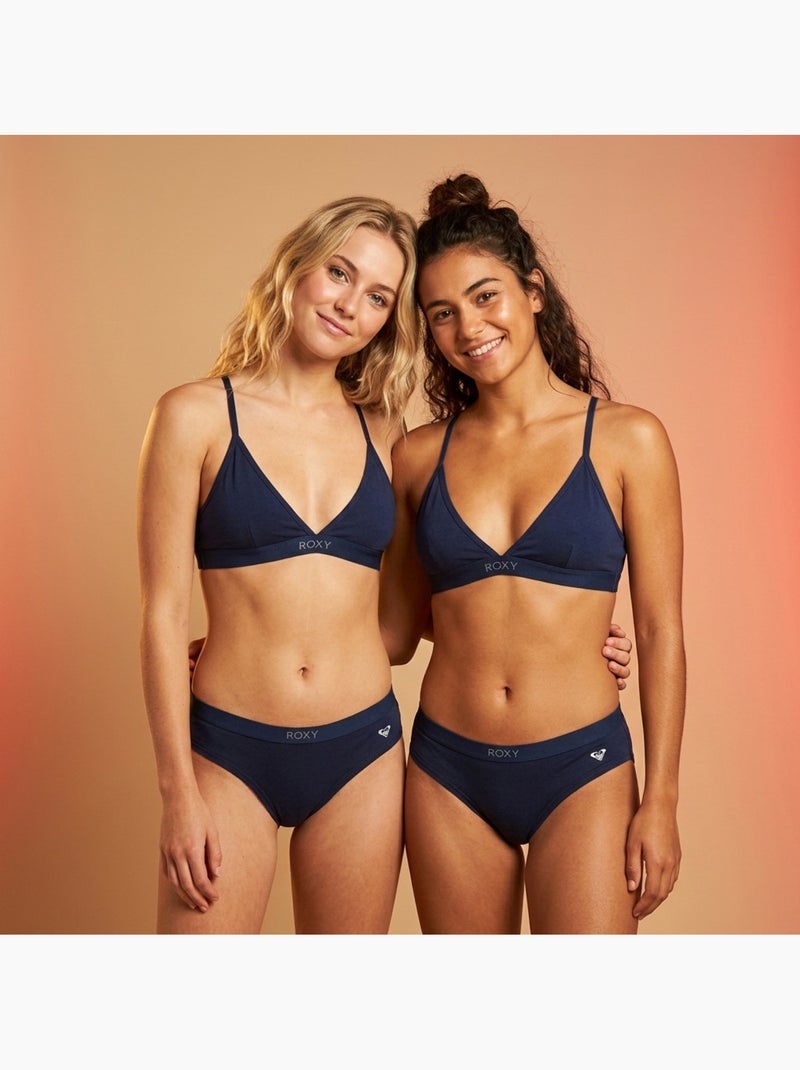 ROXY Lot 2 Ensembles Fille Brassière Culotte Coton Licence Officielle Bleu marine - Kiabi