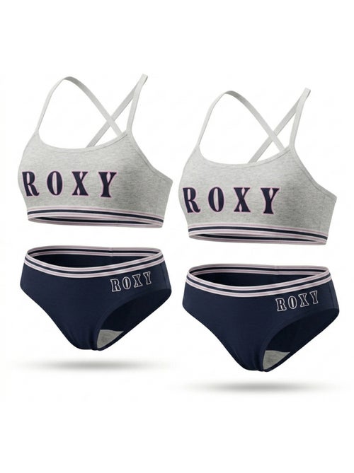 ROXY Lot 2 Ensembles Fille Brassière Culotte Coton Licence Officielle - Kiabi ROXY Lot 2 Ensembles Fille Brassière Culotte Coton Licence Officielle - Kiabi