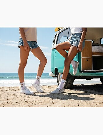 ROXY Lot Chaussettes Courtes Quarter – Pack de 6 Paires