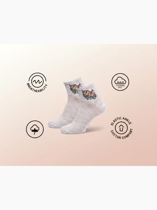 ROXY Lot Chaussettes Courtes Quarter – Pack de 6 Paires - Kiabi