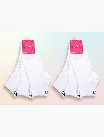 ROXY Lot Chaussettes Courtes Quarter – Pack de 6 Paires