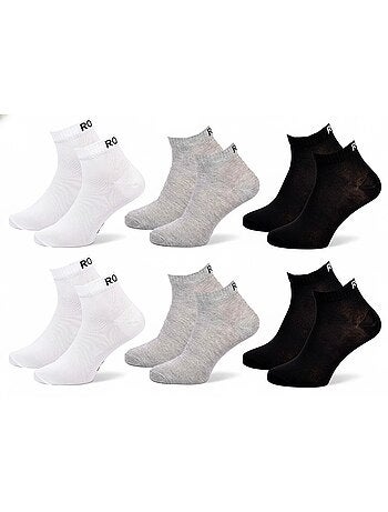 ROXY Lot Chaussettes Courtes Quarter – Pack de 6 Paires