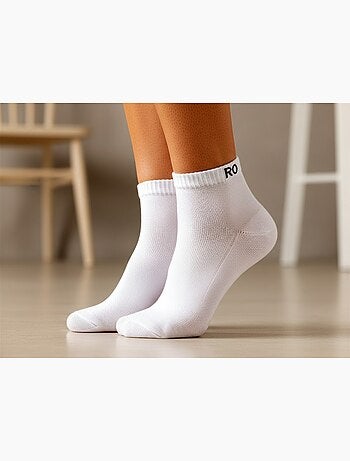 ROXY Lot Chaussettes Courtes Quarter – Pack de 6 Paires
