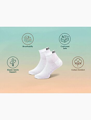 ROXY Lot Chaussettes Courtes Quarter – Pack de 6 Paires