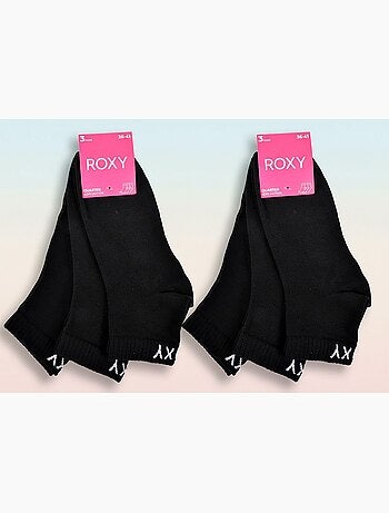 ROXY Lot Chaussettes Courtes Quarter – Pack de 6 Paires