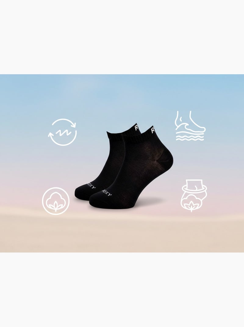 ROXY Lot Chaussettes Courtes Quarter – Pack de 6 Paires Noir - Kiabi