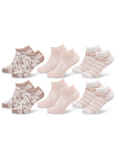 ROXY Lot Chaussettes Courtes Sneaker– Pack de 6 Paires - Kiabi