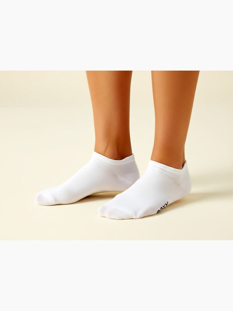 ROXY Lot Chaussettes Courtes Sneaker– Pack de 6 Paires Blanc Noir - Kiabi