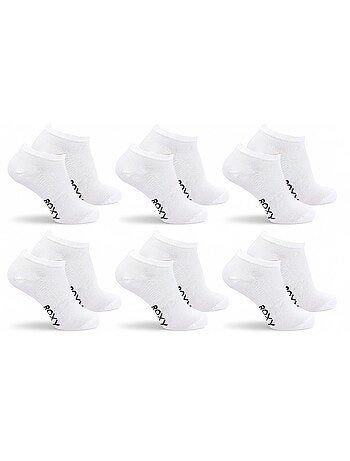 ROXY Lot Chaussettes Courtes Sneaker– Pack de 6 Paires