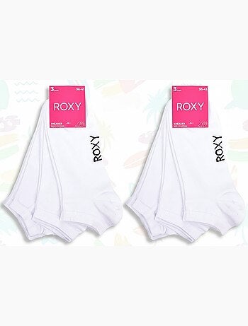 ROXY Lot Chaussettes Courtes Sneaker– Pack de 6 Paires