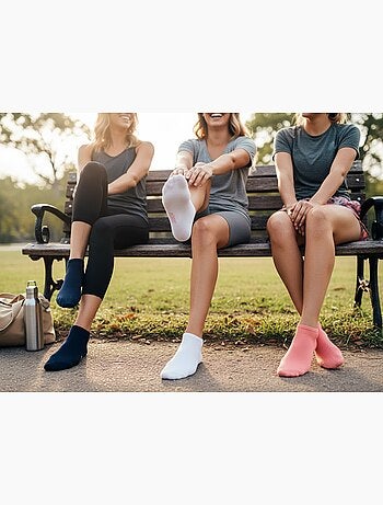ROXY Lot Chaussettes Courtes Sneaker– Pack de 6 Paires