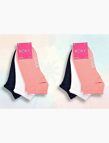 ROXY Lot Chaussettes Courtes Sneaker– Pack de 6 Paires