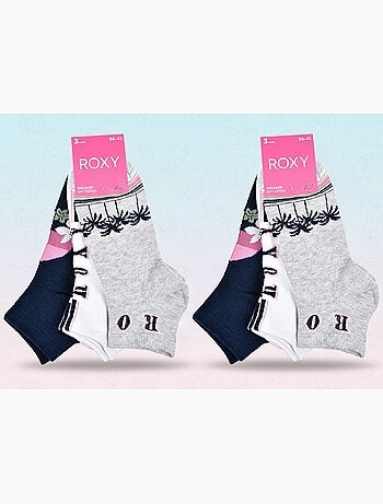 ROXY Lot Chaussettes Courtes Sneaker– Pack de 6 Paires
