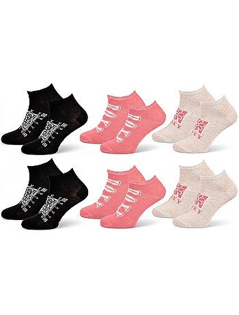 ROXY Lot Chaussettes Courtes Sneaker– Pack de 6 Paires