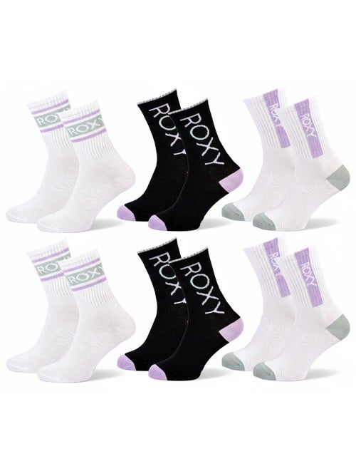 ROXY Lot Chaussettes Femme Crew – Pack 6 Paires - Kiabi