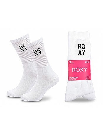 ROXY Lot Chaussettes Femme Crew – Pack 6 Paires
