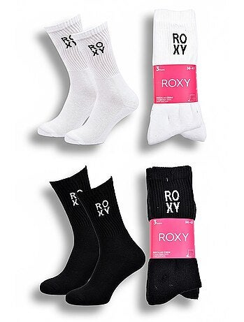 ROXY Lot Chaussettes Femme Crew – Pack 6 Paires