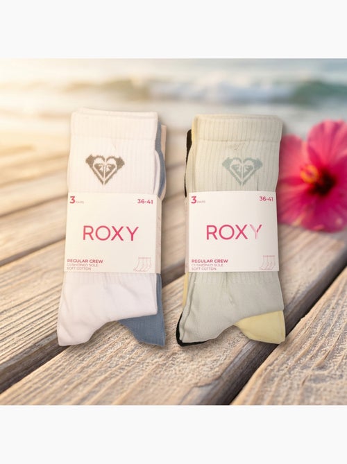ROXY Lot Chaussettes Femme Crew – Pack 6 Paires - Kiabi ROXY Lot Chaussettes Femme Crew – Pack 6 Paires - Kiabi