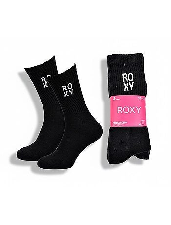 ROXY Lot Chaussettes Femme Crew – Pack 6 Paires