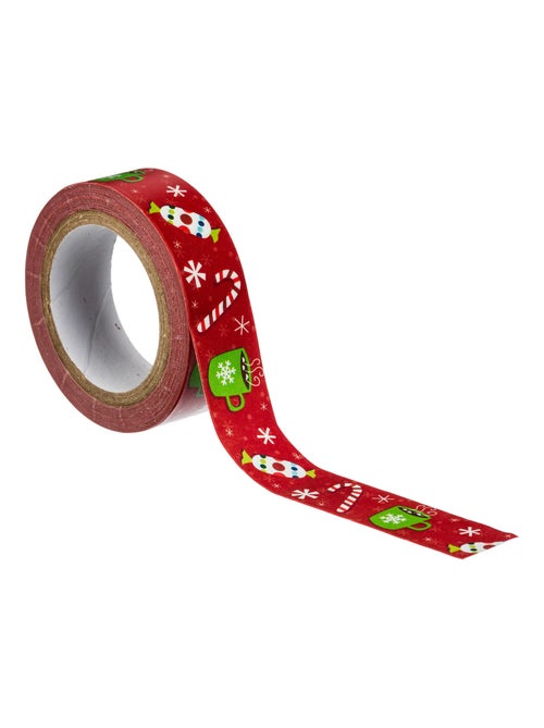Ruban adhésif décoratif Noël sucre d'orge - Kiabi Ruban adhésif décoratif Noël sucre d'orge - Kiabi