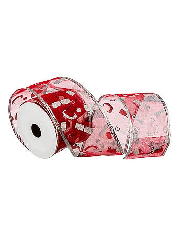 Ruban en tissu imprimé Noël