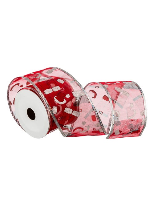 Ruban en tissu imprimé Noël - Kiabi Ruban en tissu imprimé Noël - Kiabi