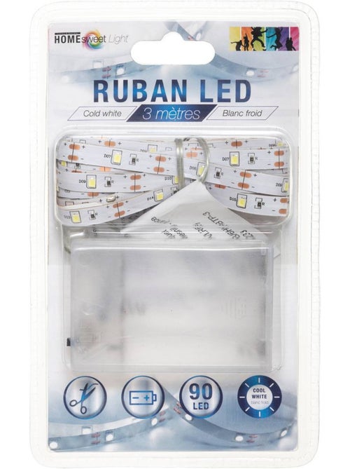 Ruban led à pile lumy - Kiabi