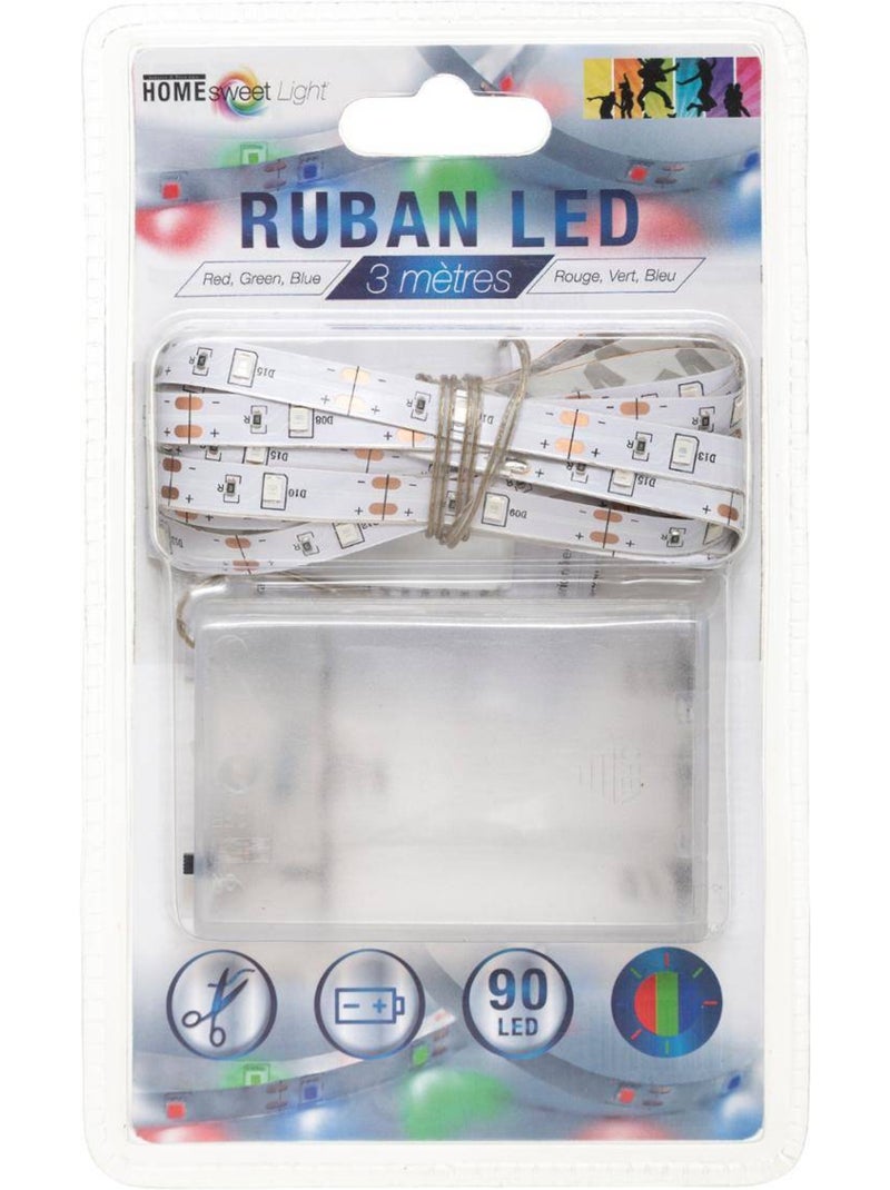 Ruban led à pile lumy Multicolore - Kiabi