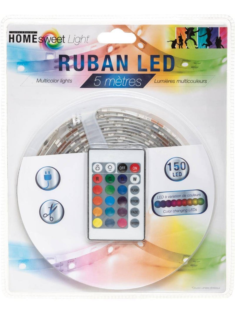 Ruban led multicolore avec télécommande lumy Multicolore - Kiabi