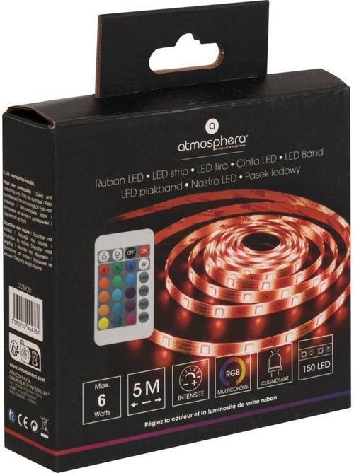 Ruban led usb télécommande lumy - Kiabi