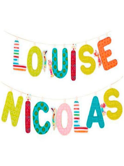 Ruban pour lettres en tissu alphabet - Kiabi