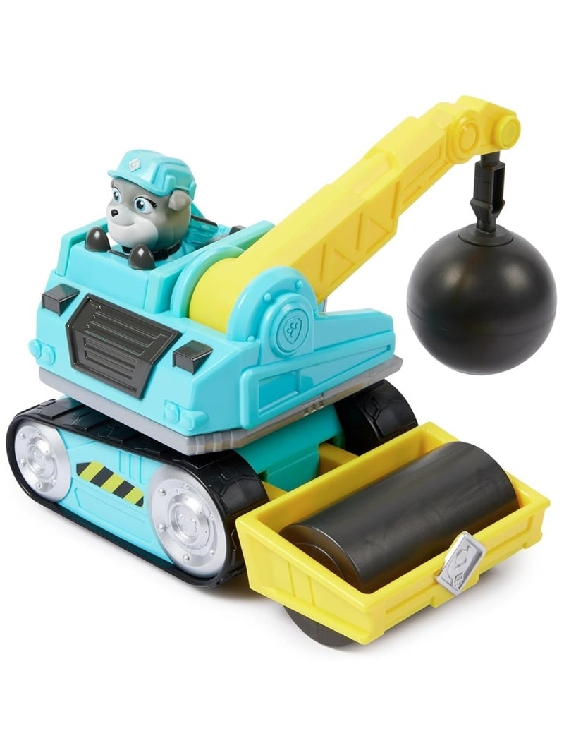 Rubble & Crew - Véhicule de démolition avec figurine à moteur Bleu Jaune - Kiabi