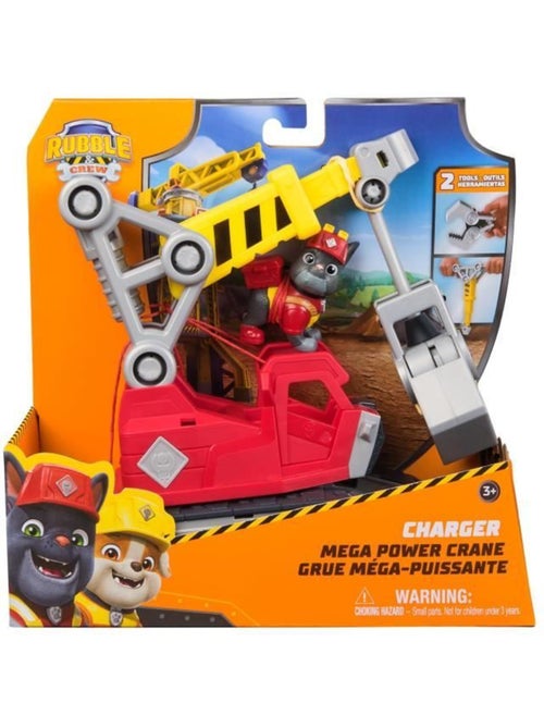 Ruben & compagnie - figurine charlie + véhicule grue - dès 4 ans - la pat'patrouille - Kiabi
