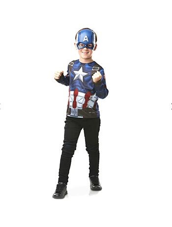 Rubies - Marvel Avengers officiel - Top & masque pour enfant Captain America
