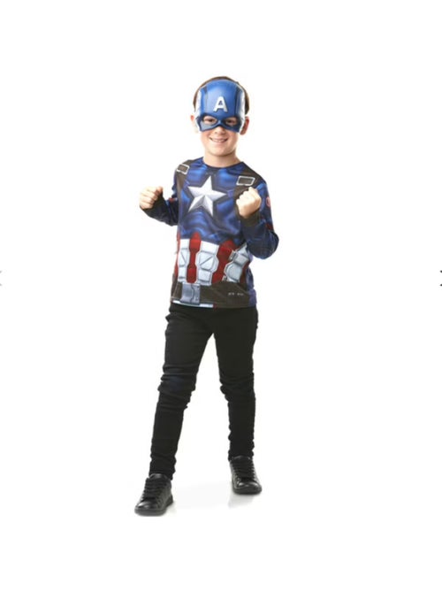 Rubies - Marvel Avengers officiel - Top & masque pour enfant Captain America - Kiabi