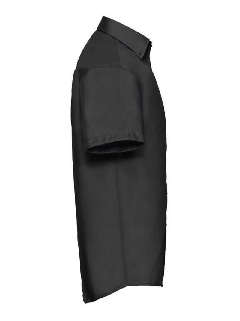 Russell - Chemise à manches courtes sans repassage Noir - Kiabi