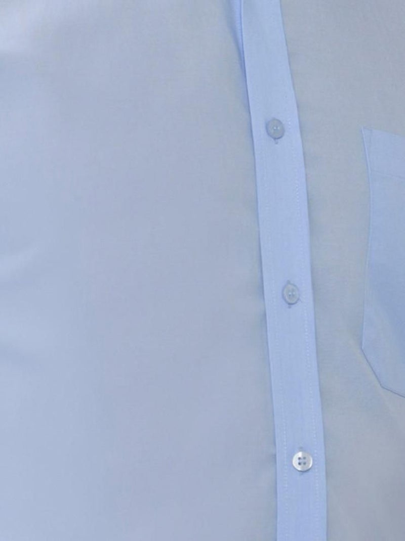 Russell - Chemise à manches longues sans repassage Bleu clair - Kiabi