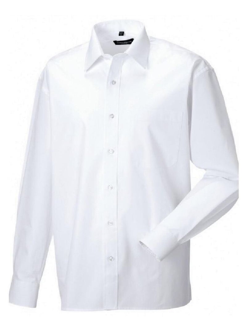 Russell - Chemise de travail à manches longues 100% coton Blanc - Kiabi