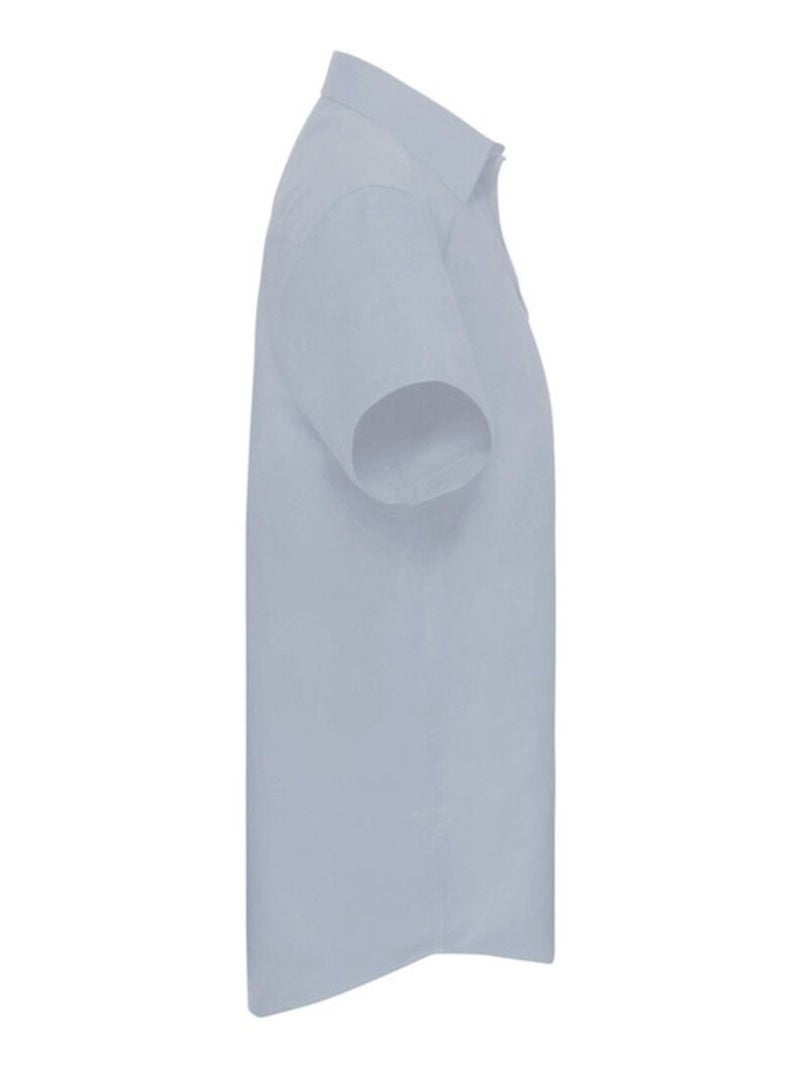 Russell - Chemise manches courtes Bleu clair - Kiabi