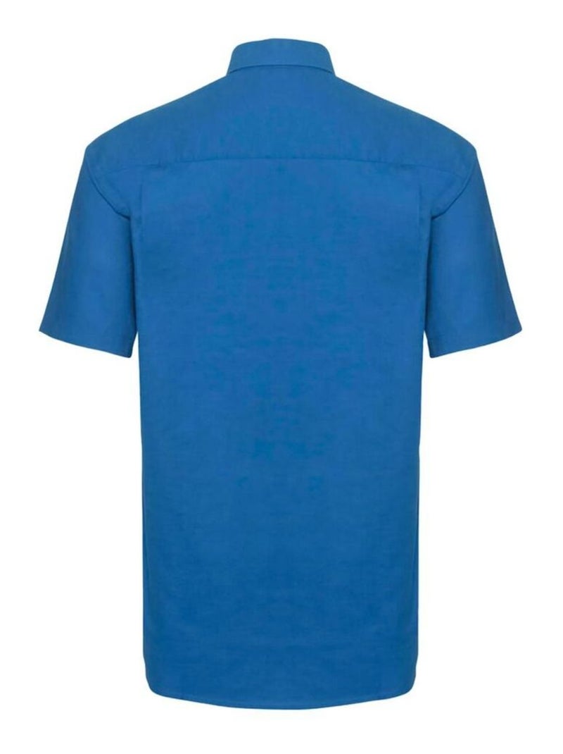 Russell - Chemise manches courtes Bleu - Kiabi