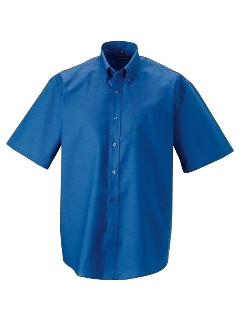 Russell - Chemise manches courtes Bleu - Kiabi