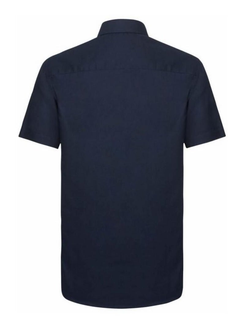 Russell - Chemise manches courtes Bleu marine - Kiabi