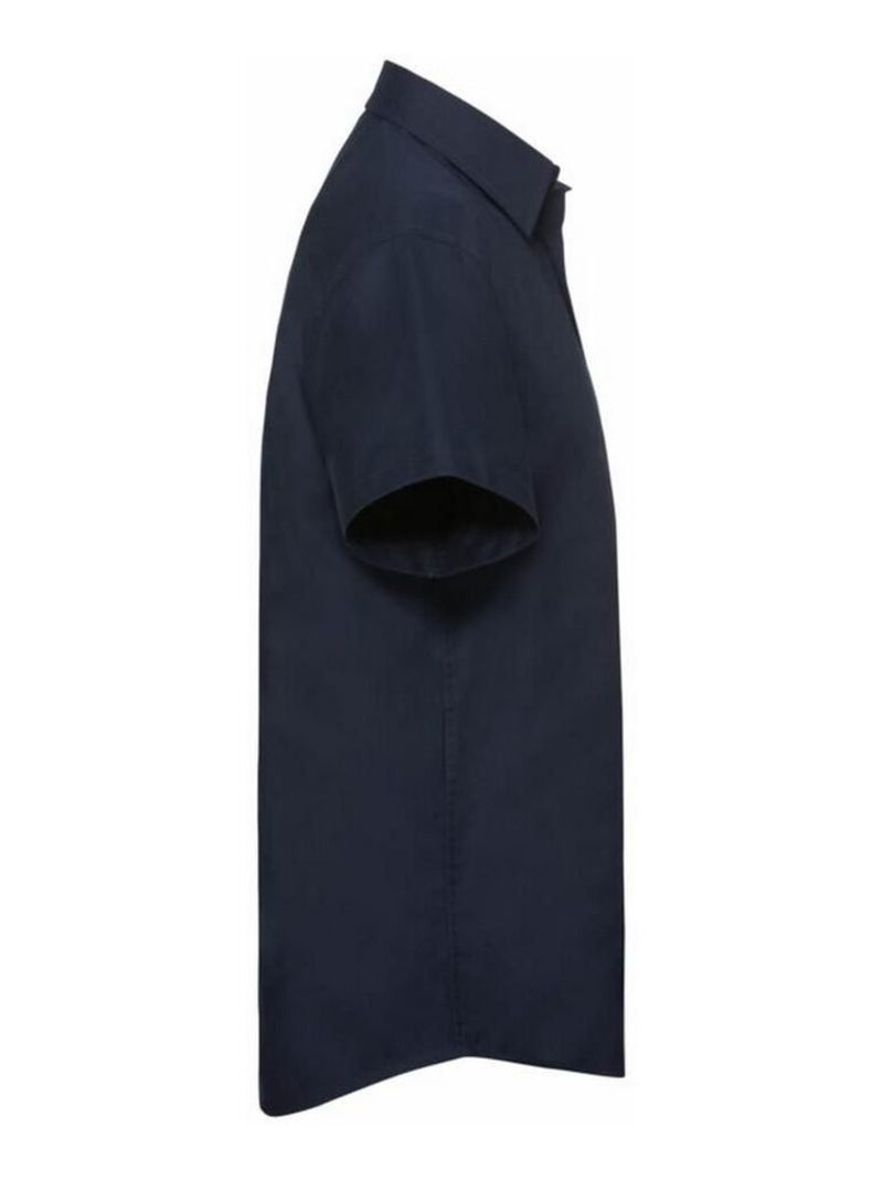 Russell - Chemise manches courtes Bleu marine - Kiabi
