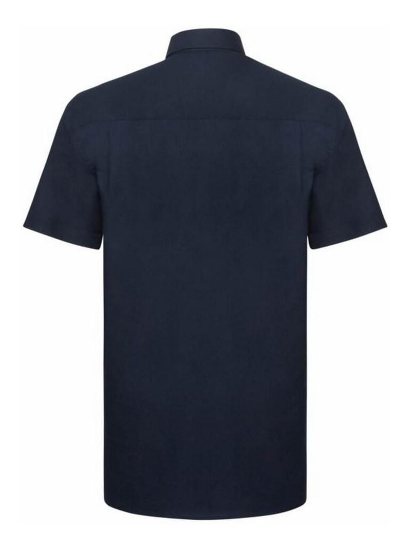 Russell - Chemise manches courtes Bleu marine - Kiabi