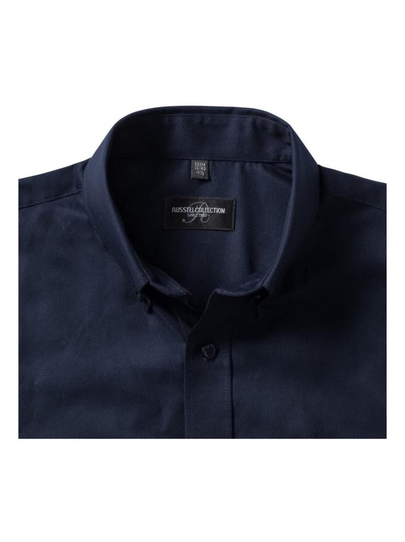 Russell - Chemise manches courtes Bleu marine - Kiabi