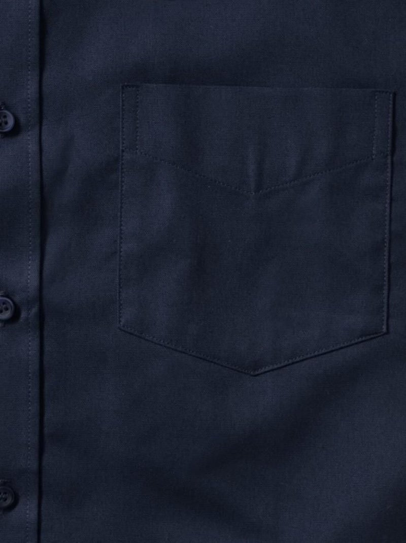 Russell - Chemise manches courtes Bleu marine - Kiabi