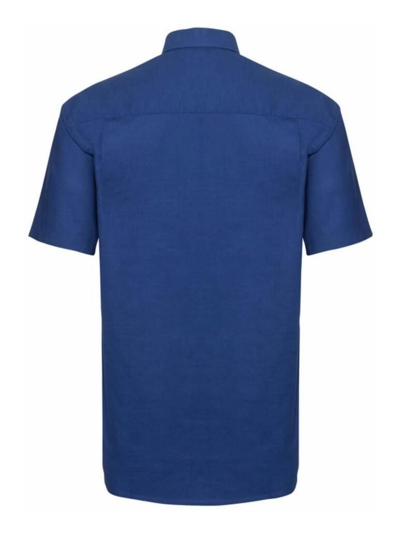 Russell - Chemise manches courtes Bleu roi - Kiabi