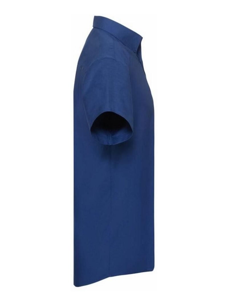 Russell - Chemise manches courtes Bleu roi - Kiabi